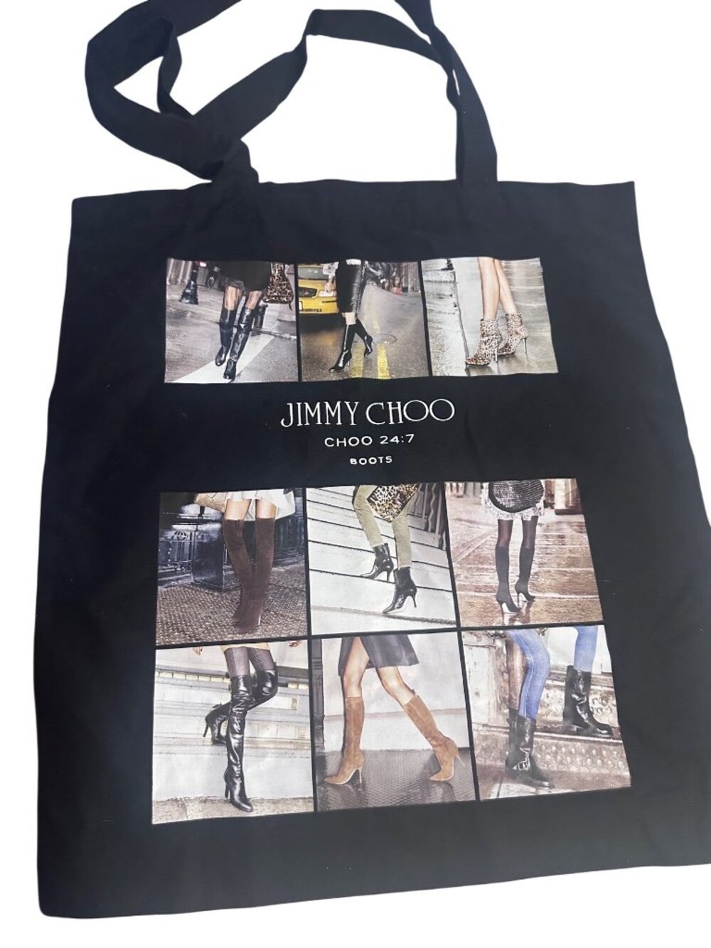 Jimmy Choo boots tote bag black Choo 24:7 medium